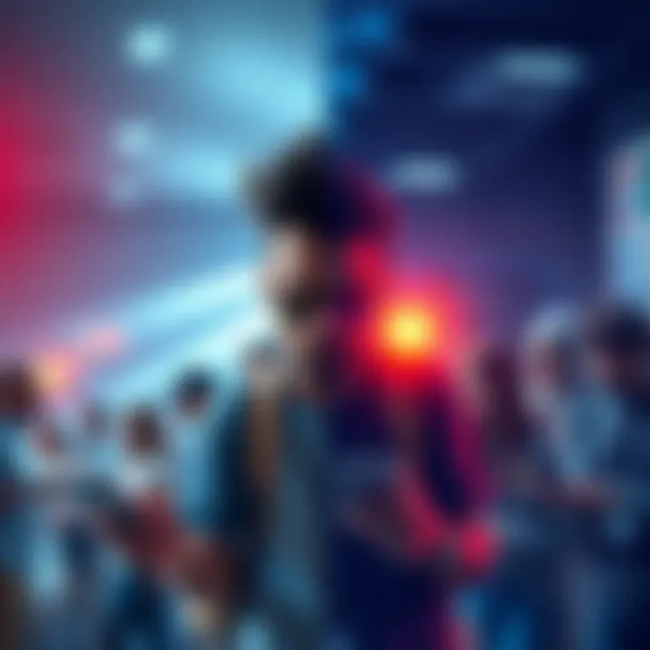 A split image showing the transformation of cryptocurrency enthusiasts from the 2010s to the 2020s, featuring older technology on one side and modern devices on the other, with diverse people discussing strategies.