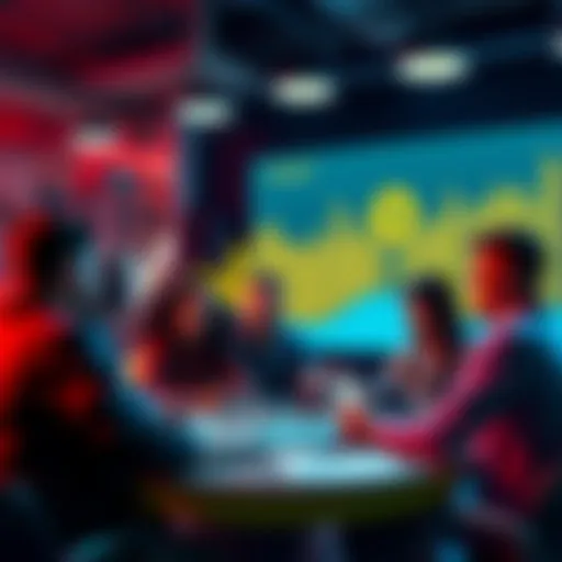 A group of people engaged in a lively discussion about cryptocurrency, analyzing tips and strategies to avoid scams.