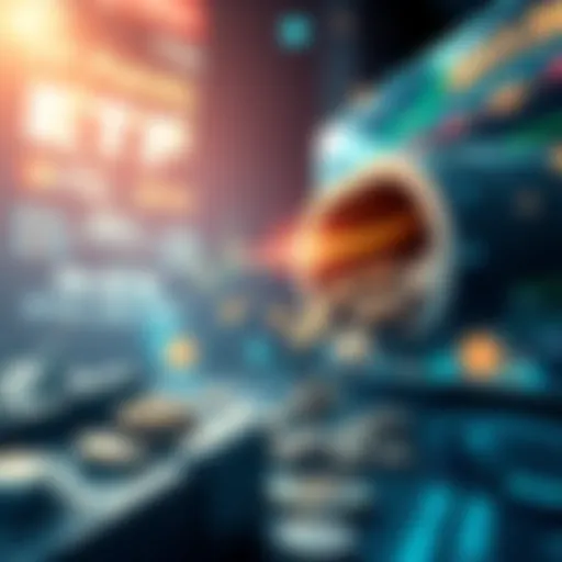 Illustration showing a digital representation of money flowing out of a crypto ETF, symbolizing the $2.7 billion outflow and market reactions.