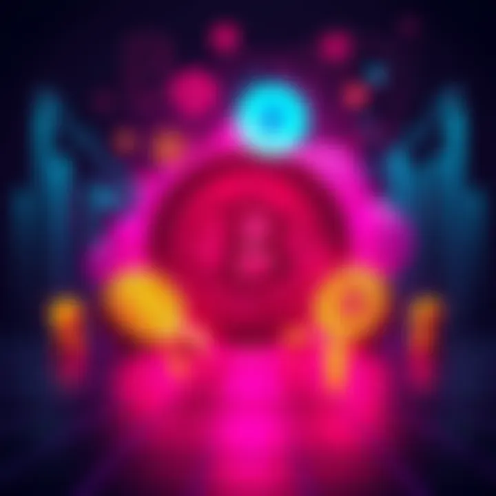 A visual representation of the influence of SBF and Epstein on cryptocurrency, showing symbols of finance and technology with contrasting shadows.