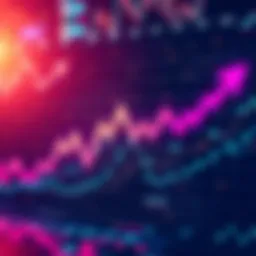 Graph showing crypto market trends with arrows indicating consolidation and shifts