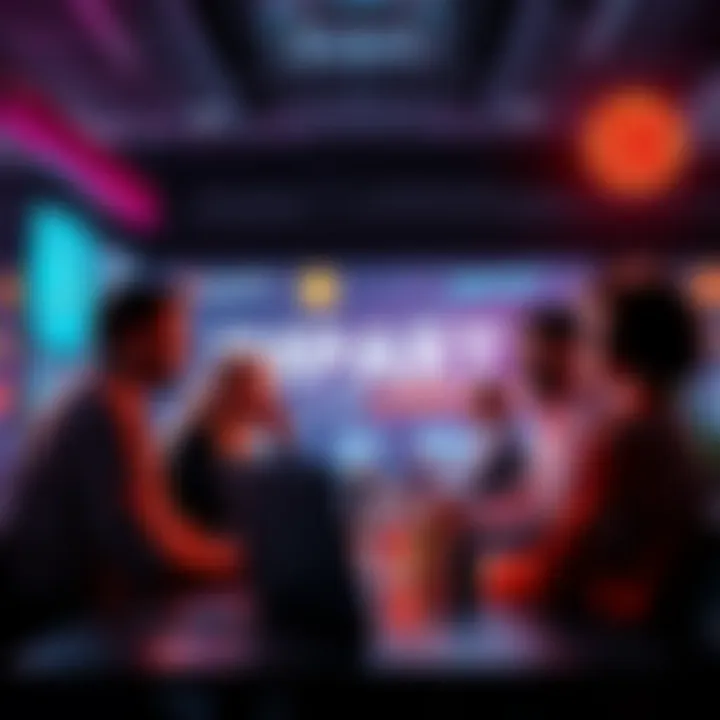 A group of diverse people discussing and engaging in cryptocurrency investments online