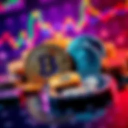 A visual representation of popular cryptocurrencies like Bitcoin and Ethereum along with emerging coins like Solana and Sui, depicting investment trends and tips.