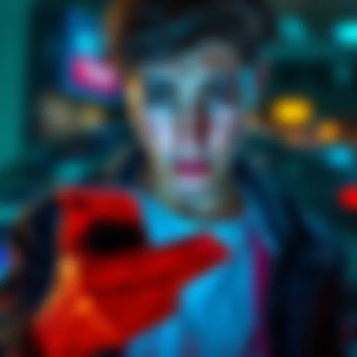 A person looking frustrated while checking cryptocurrency losses on their phone