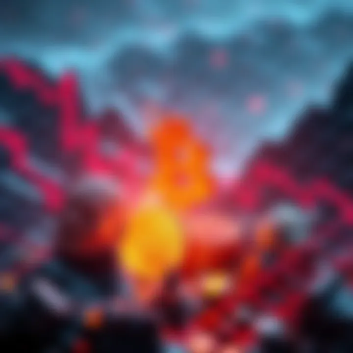 Crypto Market Liquidation A dramatic drop in cryptocurrency values with graphs showing decline and a digital currency symbol, illustrating the recent $1 billion liquidated from the market.