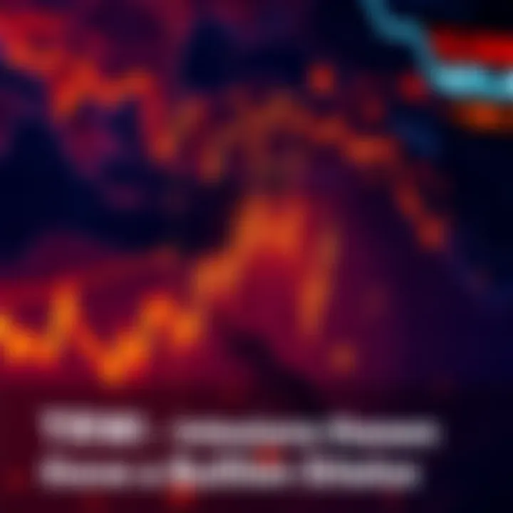 Crypto Market Under Pressure A graph showing fluctuating crypto prices against a backdrop of a Middle East map, symbolizing geopolitical tensions