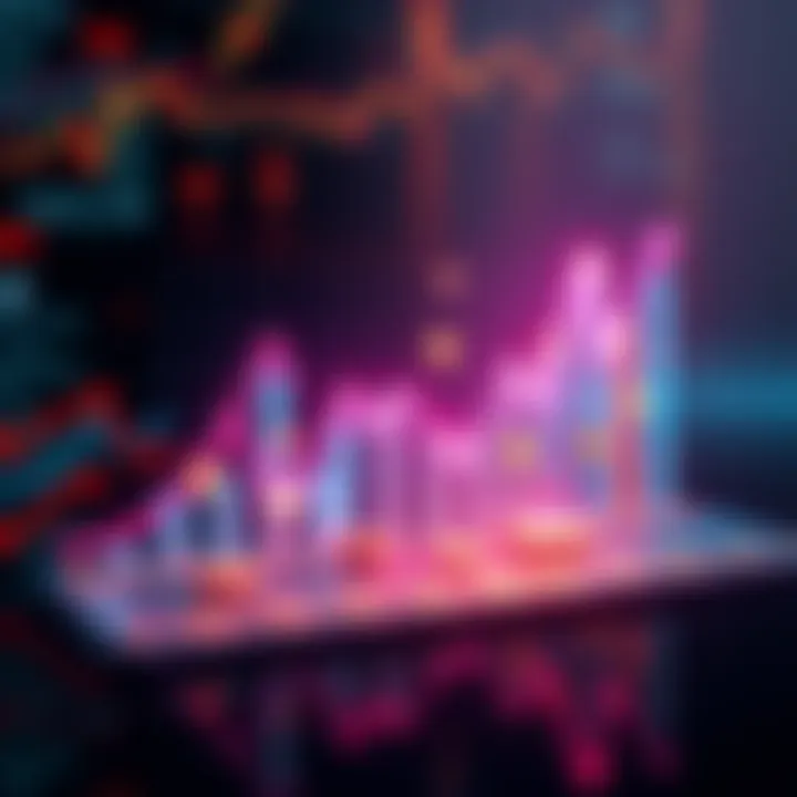 A graph showing the trends and insights of the crypto market for 2026 with upward arrows and digital currency symbols.