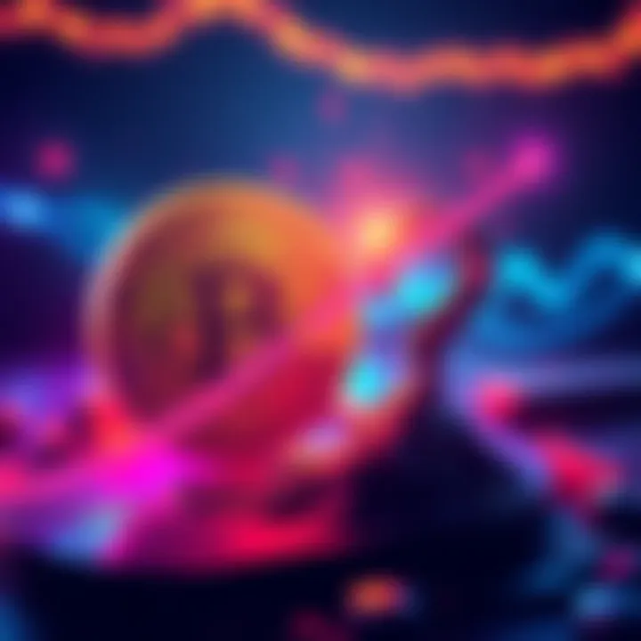 A digital illustration showing a cash-like bitcoin symbol next to a question mark, representing Anthropic's demand for Mythos from the crypto community.