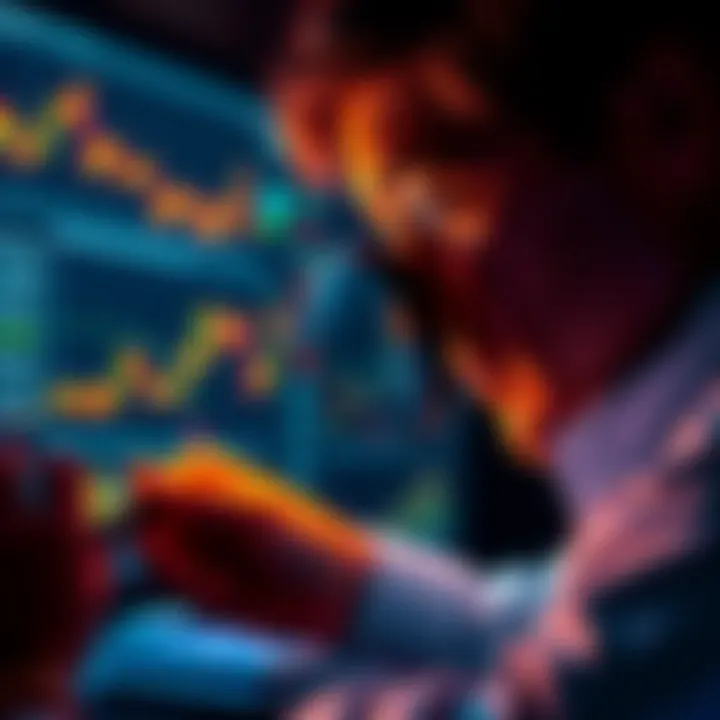 A person analyzing cryptocurrency charts with a magnifying glass, highlighting the complexity of verifying crypto claims.