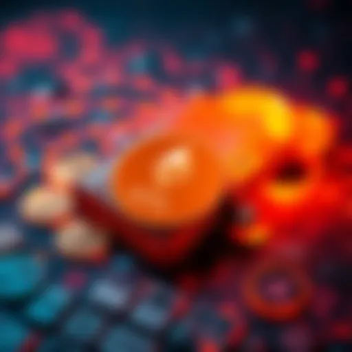 A digital wallet showing ETH attached to a digital art piece, representing the link between cryptocurrency and NFTs.