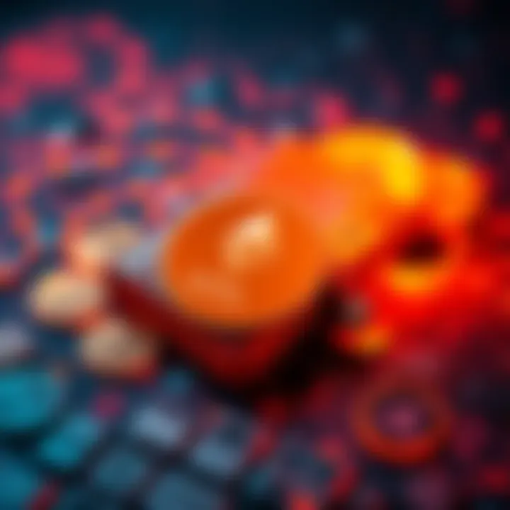 A digital wallet showing ETH attached to a digital art piece, representing the link between cryptocurrency and NFTs.