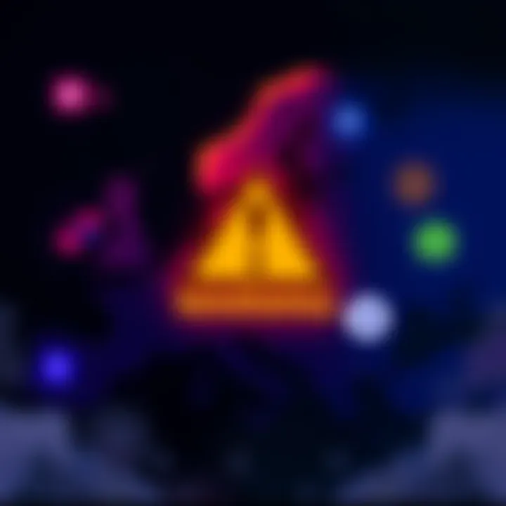 Graphic showing crypto platform logos with a warning sign and an outline of Europe as a backdrop, indicating the exit deadline