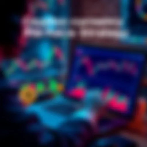 Cryptocurrency Portfolio Strategy A person analyzing a cryptocurrency portfolio with Bitcoin, Ethereum, and Litecoin charts on a laptop.