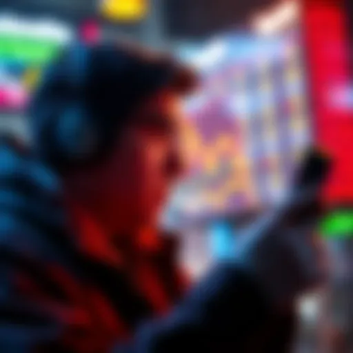 Individual anxiously checking crypto prices on a smartphone