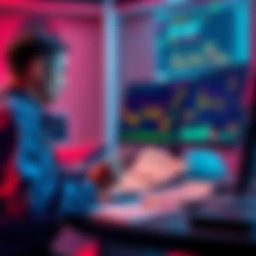 Person studying cryptocurrency trends A person reviewing cryptocurrency charts and notes at a desk, symbolizing research and hard work in investing