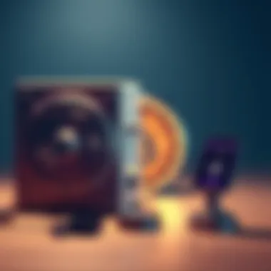 A person weighing options between self-custody and centralized exchanges for cryptocurrency, with imagery of a secure vault and a digital wallet.