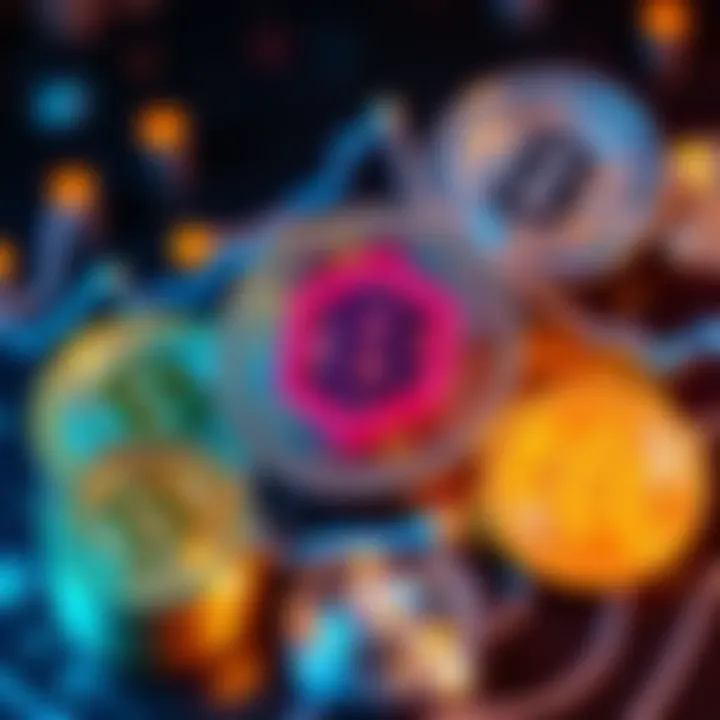 A graphic showing various crypto coins with a focus on reliability and trust symbols, representing the importance of dependable swapping platforms.