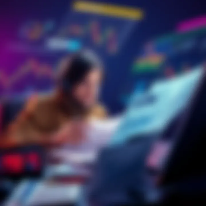 Person looking at crypto charts and tax documents, stressed about calculations