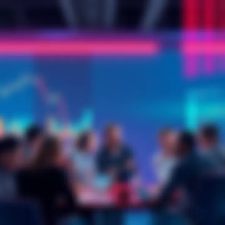 Crypto trading caution A group of people discussing cryptocurrency strategies and tips in a forum setting, showing caution and awareness of scams.