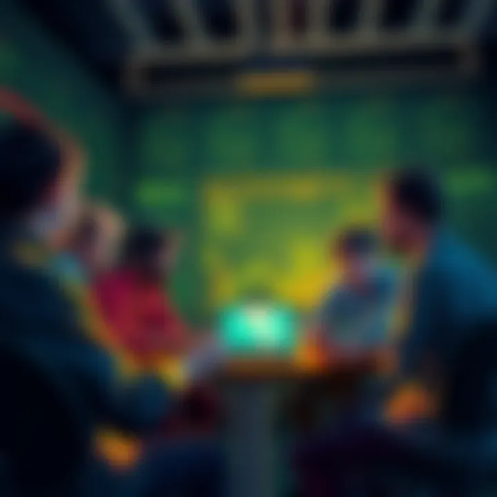 A group of people discussing cryptocurrency trading and safety tips online.