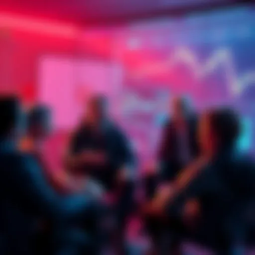 A group of people engaged in a discussion about cryptocurrency trading, exchanging ideas and tips while emphasizing caution and secure practices.