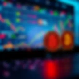 A digital display showing various crypto trading pairs on a DEX platform, highlighting the focus on cryptocurrency markets over traditional finance.