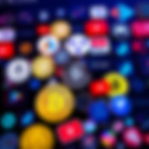 A collage of logos from popular cryptocurrency forums, Discord communities, and YouTube channels for trading insights