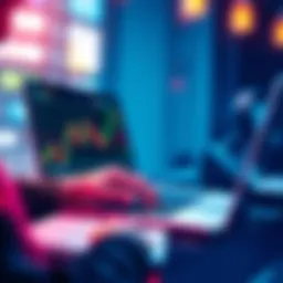 Person using a laptop to learn about BitMart skills for crypto trading