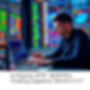 A trader analyzing a chart on a laptop, contemplating a $799 crypto strategy offer.