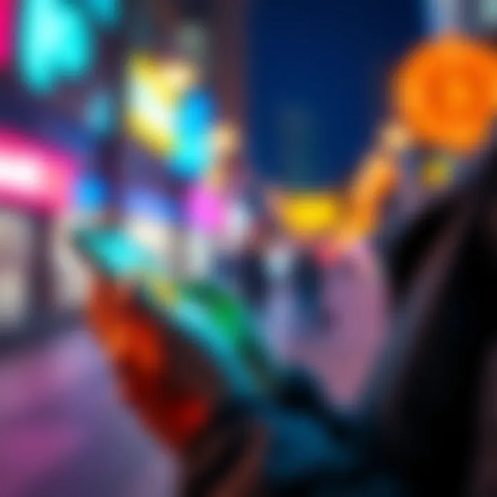 A person using a smartphone to buy cryptocurrency through a payment app