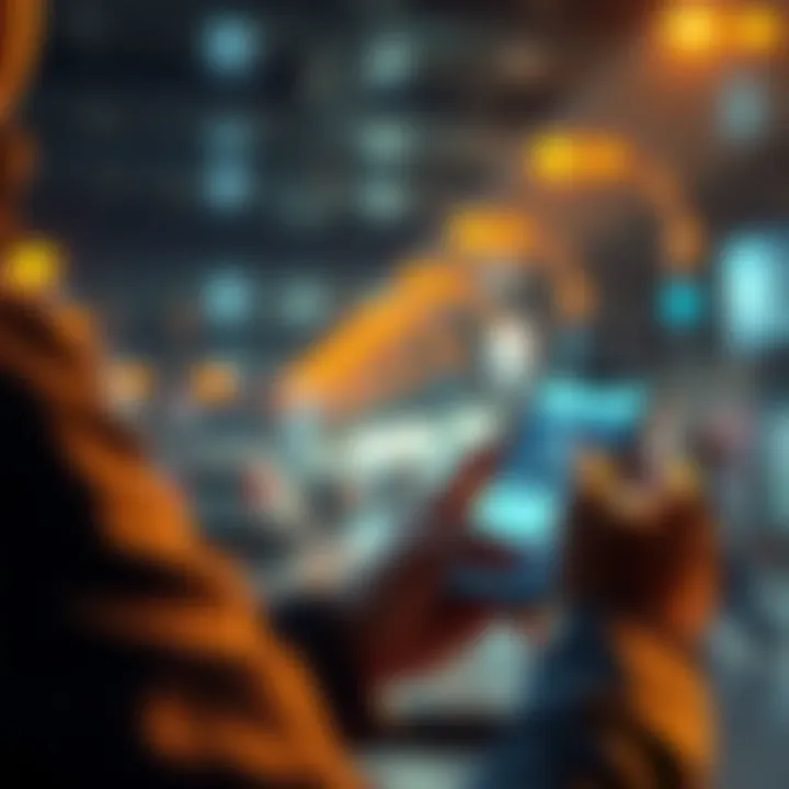 A person using a mobile phone to manage cryptocurrency transactions without moving funds from a Ledger wallet, showing ease of access and control over digital assets.