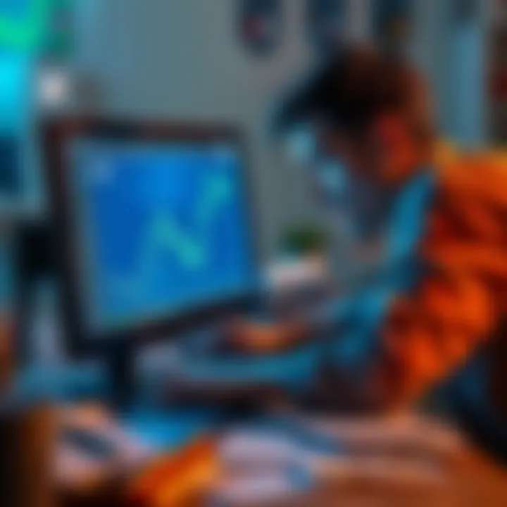 Crypto Wallet Drain A distressed person looks at their computer screen in shock as their crypto wallet shows a significant loss of funds. They appear frustrated and worried while leaning on a desk filled with papers and ...
