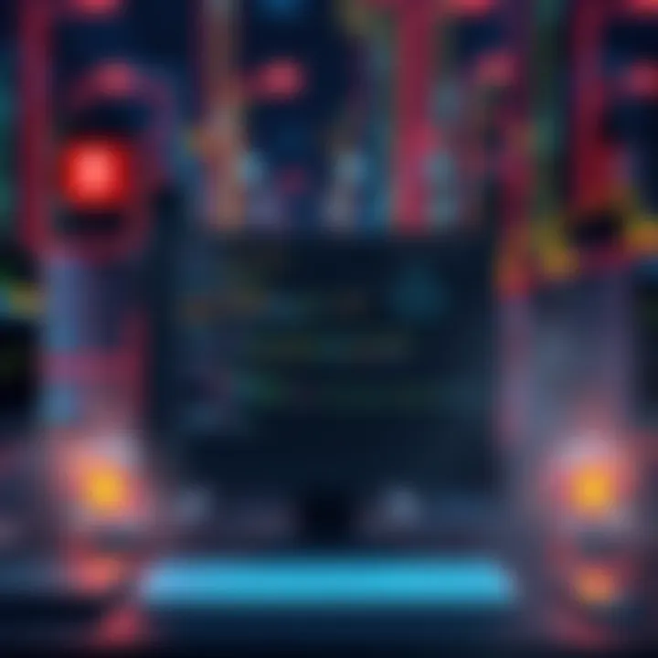 A secure digital environment showing interactions with crypto wallets using AGBCLOUD sandboxes. Features a computer screen displaying code and wallet balances, symbolizing safety in DeFi protocols.