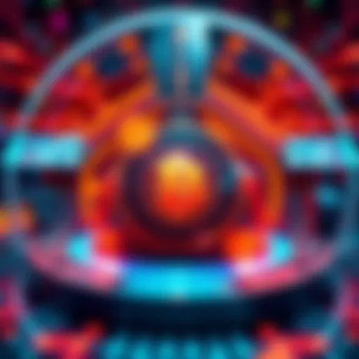 A digital representation of a secure crypto wallet with advanced technology elements surrounding it.