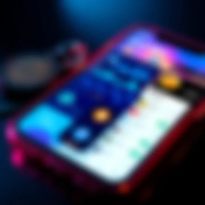 A smartphone displaying various cryptocurrency wallet apps, showing a user-friendly interface for managing digital tokens.