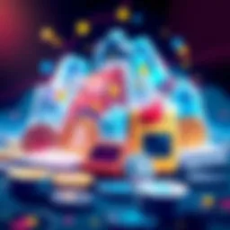 Illustration showing cold storage, hot wallets, and ETFs for cryptocurrency