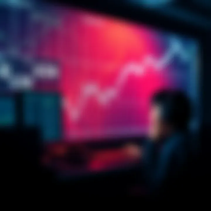 Graph showing cryptocurrency values dropping to $0 with traders looking concerned at computers