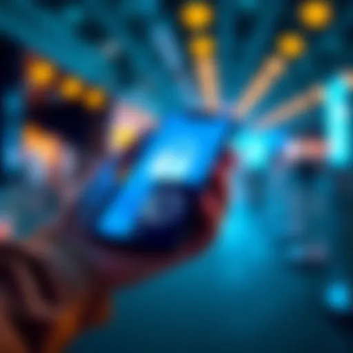 Cryptocurrency Payment Guide A person holding a smartphone displaying a cryptocurrency wallet, with a padlock symbol to represent security in accepting payments.