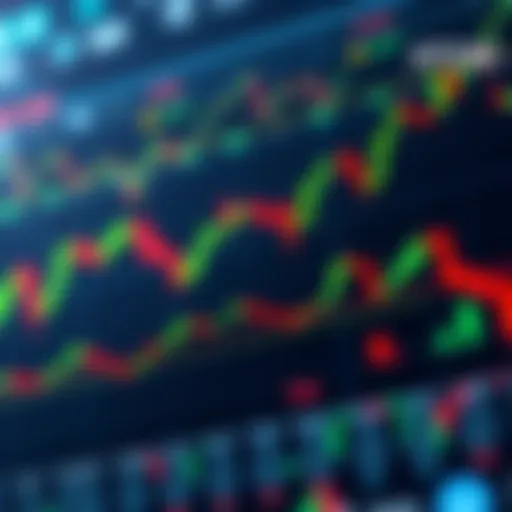 A graph showing the market trends of ATOM, INJ, OSMO, and TIA coins with green and red indicators, representing potential gains and losses.