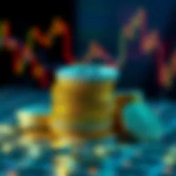 A stack of various cryptocurrency coins symbolizing market resilience and value amidst changing regulations