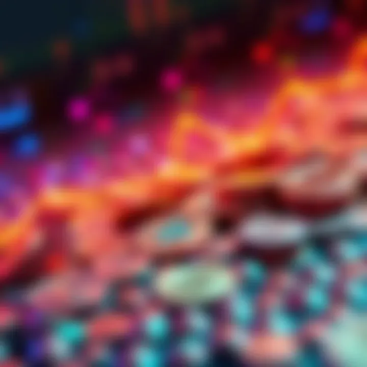 A visual representation of cryptocurrency coins increasing in value, highlighting Nvidia's role in the growth from 300K to 420K coins.