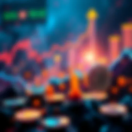 A visual representation of cryptocurrency trends for 2026 showing rising charts and digital coin symbols.