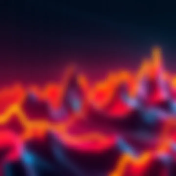 Graph showing a recent rise in cryptocurrency prices with Monero highlighted, featuring sharp peaks and valleys.