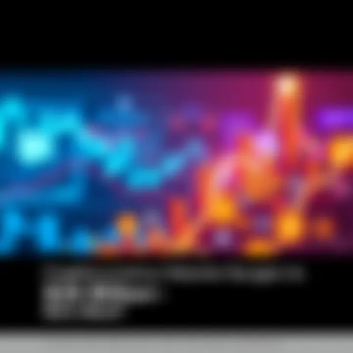 A graphic showing a rising graph with symbols of various cryptocurrencies, indicating a surge in trading volume