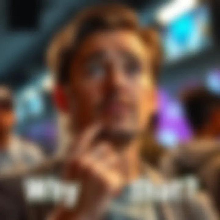 A person looking puzzled while asking the question 'Why is that?' with a thoughtful expression.