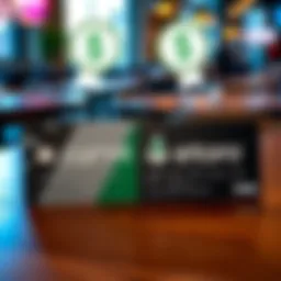 Two credit cards, one from Curve and one from Etoro, placed side by side on a wooden table, with cash back rewards icons above them.