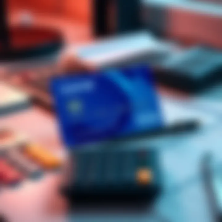 Curve Card with Targobank Visa A Curve card linked to a Targobank Visa displayed on a desk with a calculator and budget planner nearby.