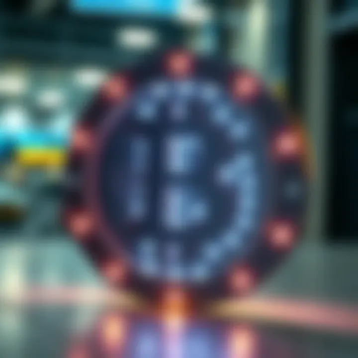 A custom steel Bitcoin sign with concealed LED lights, showcasing modern design and craftsmanship.
