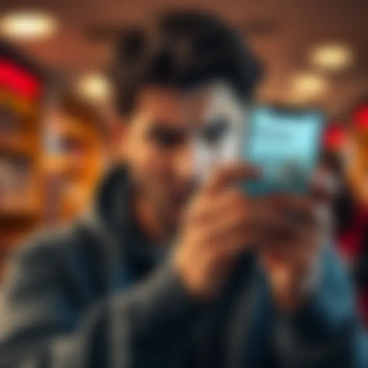 A distraught individual holding a phone with Revolut's app displaying account closure, symbolizing regulatory issues related to US taxation.