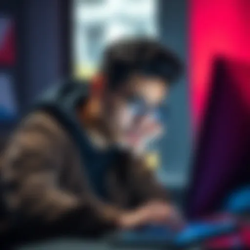 Customer showing frustration while looking at a computer screen with a digital purchase issue related to Revolut